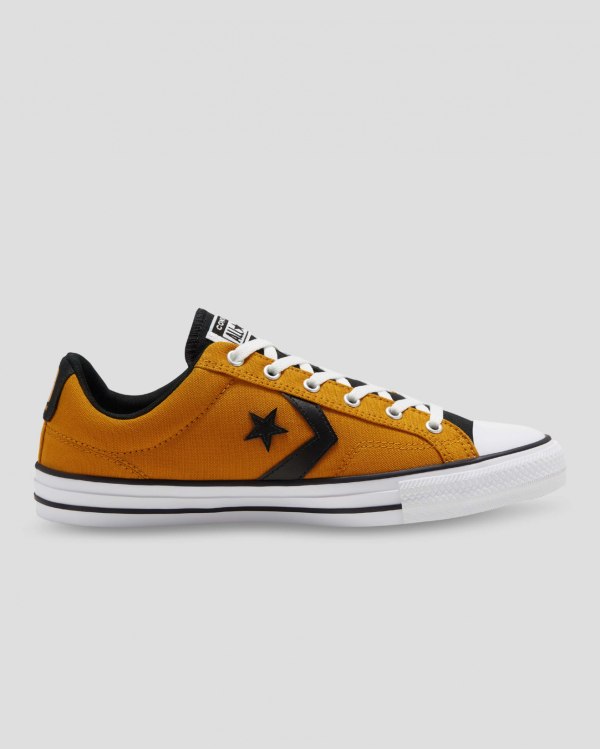 Converse Star Player Gul Sort Sko Danmark - Converse Lave Sneakers Herre - 62379OKLN